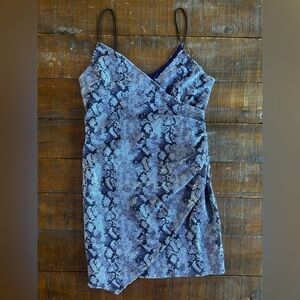 JOA Midnight Purple Sequin Mini Dress‎ Medium NWT